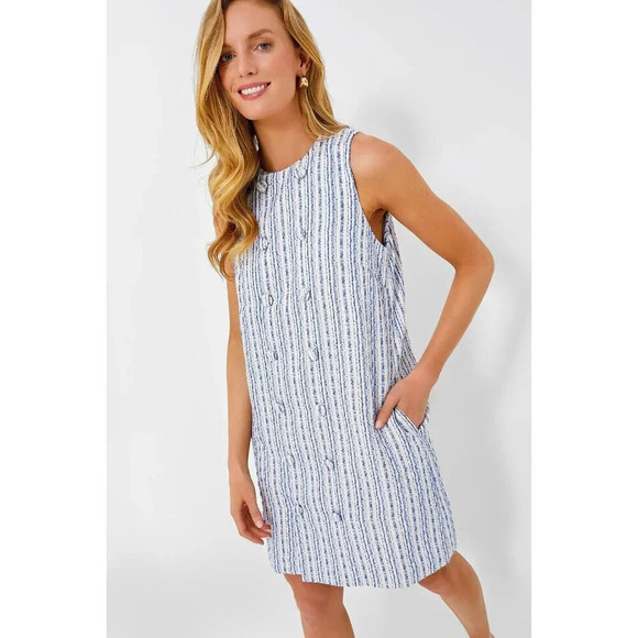 Pomander Place Tuckernuck NWT Ethereal Tweed Bianca Dress Size Small‎ - Picture 2 of 9